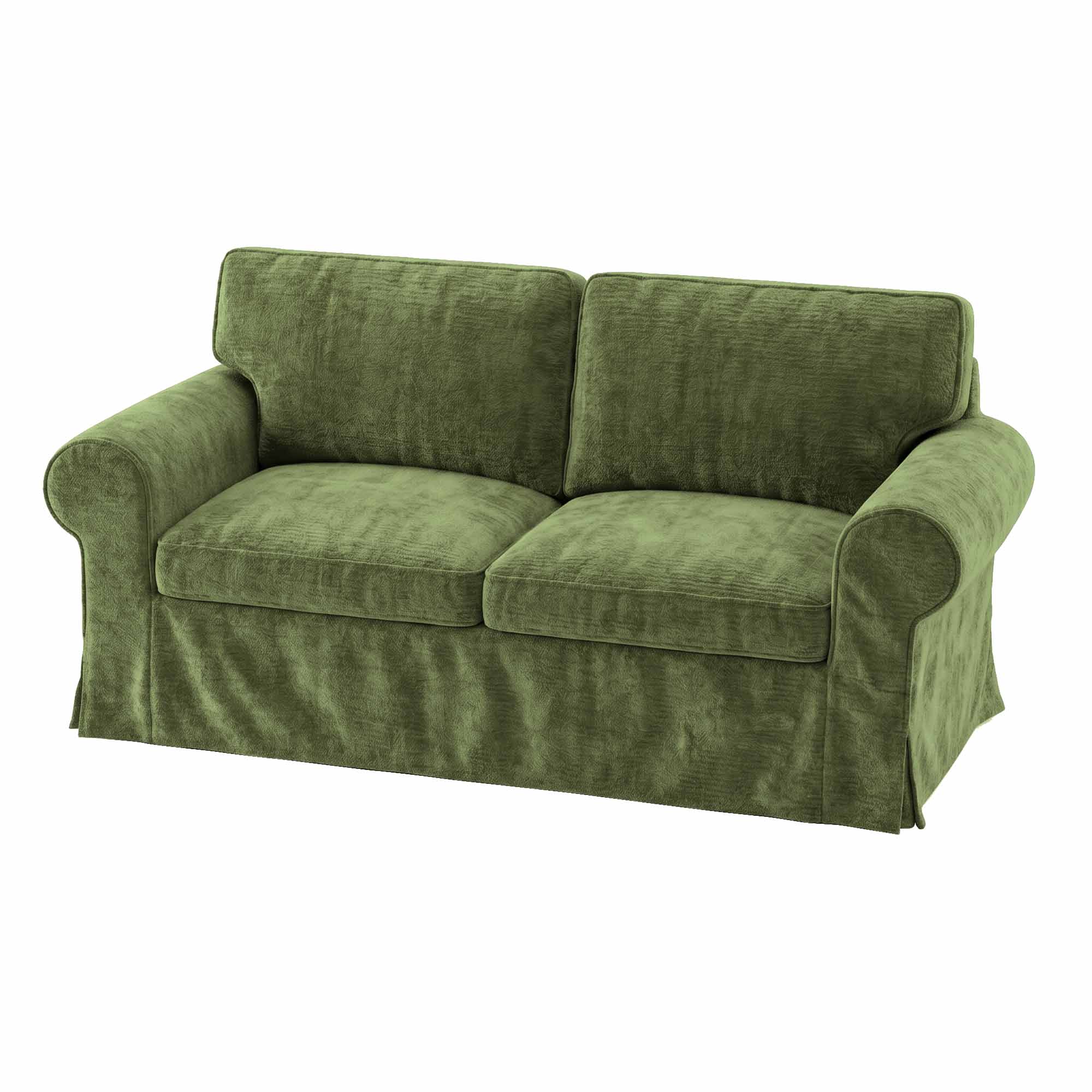 EKTORP Loveseat Cover-Chenille Cypress Green