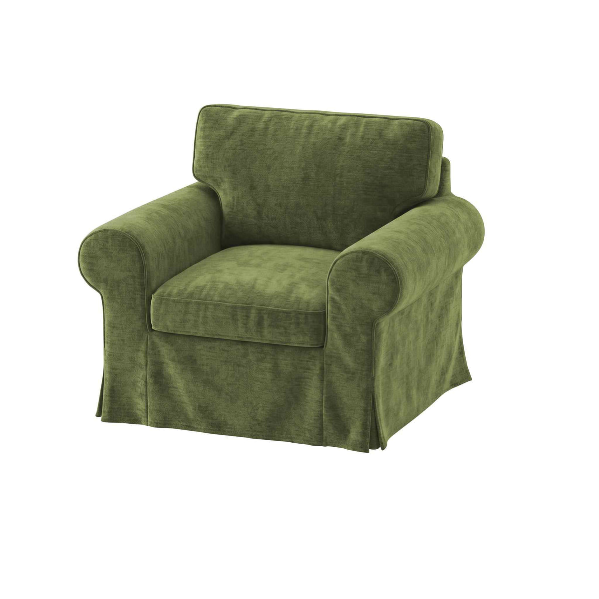 UPPLAND Funda de sillón-Chenilla verde ciprés