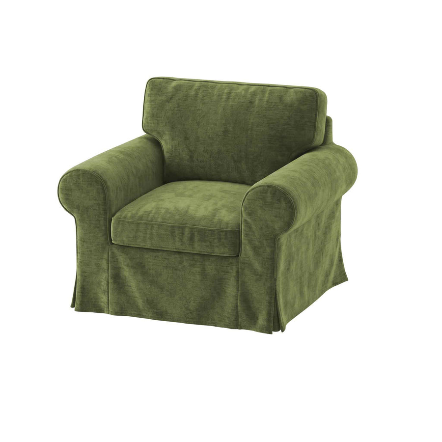 UPPLAND Funda de sillón-Chenilla verde ciprés