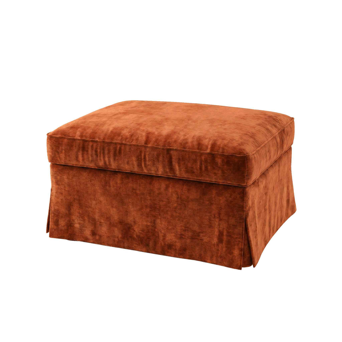UPPLAND Footstool Cover-Chenille Terracotta