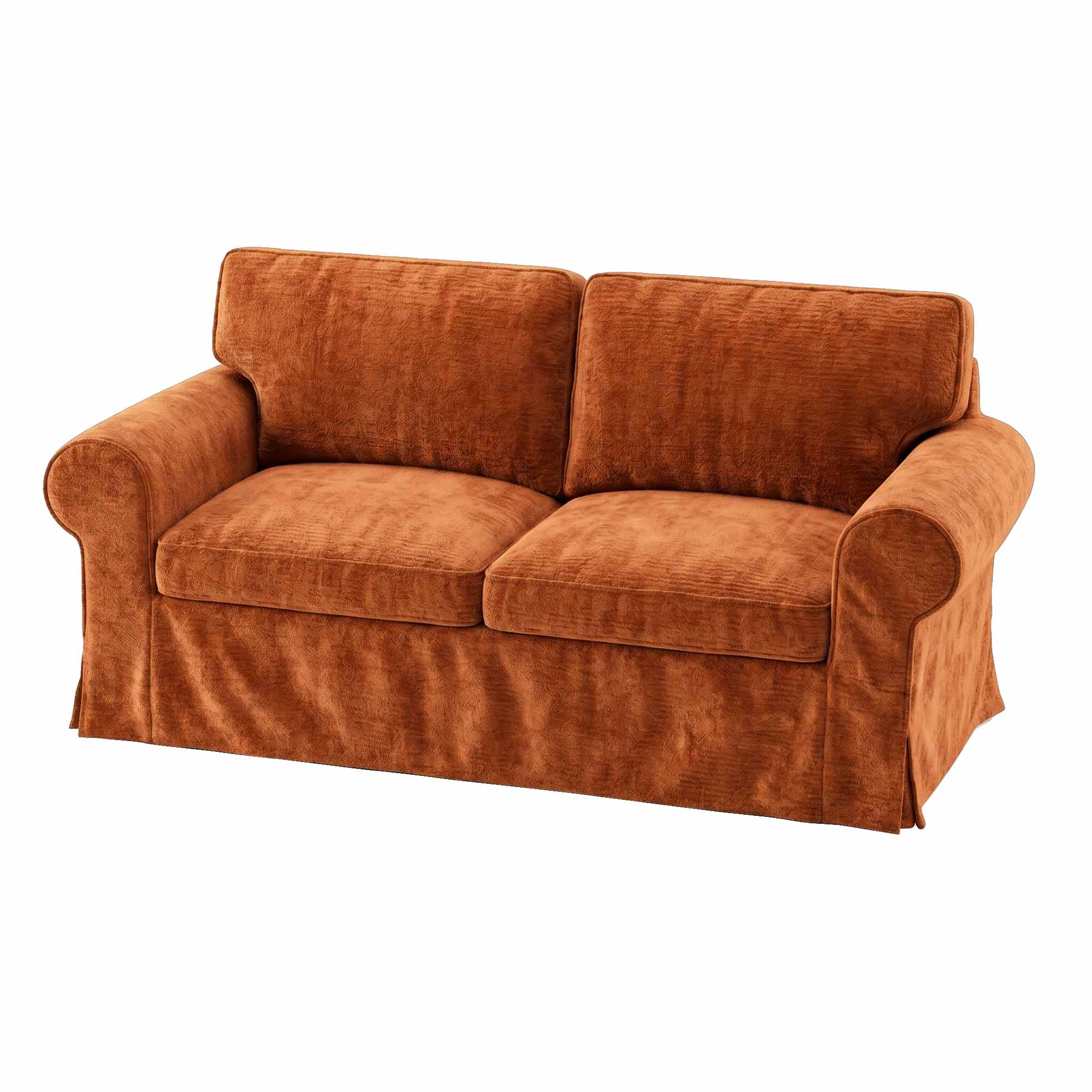 UPPLAND Loveseat Cover-Chenille Terracotta