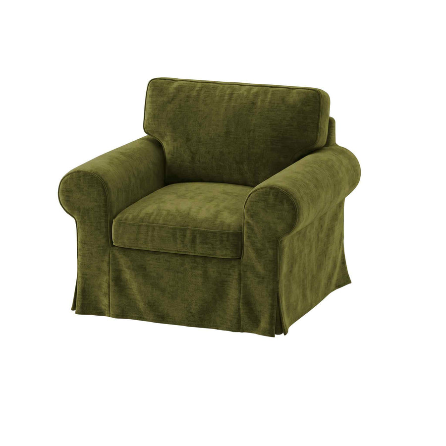 UPPLAND Armchair Cover-Chenille Winter Moss