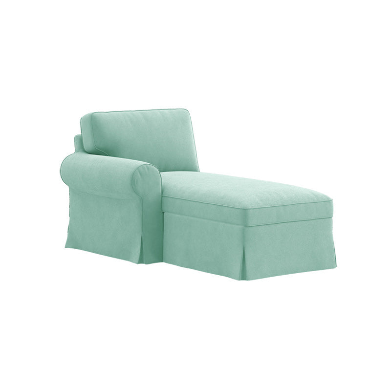 Funda para diván EKTORP con reposabrazos izquierdo - Microfibra Menta