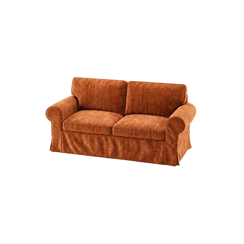 EKTORP Loveseat Cover-Chenille Terracotta