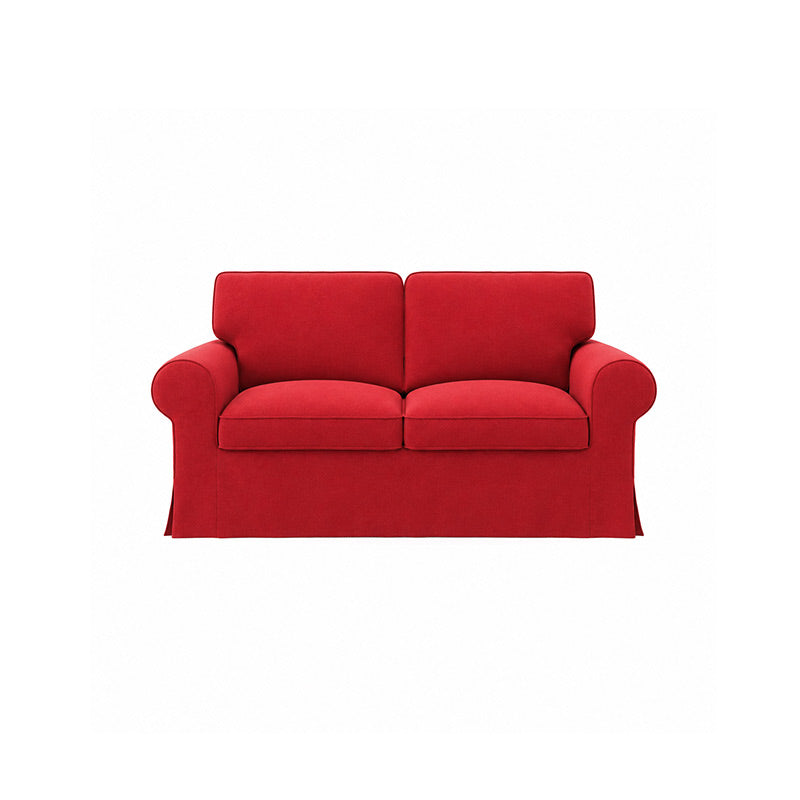 Funda EKTORP para sofá de 2 plazas - Tejido estructural rojo