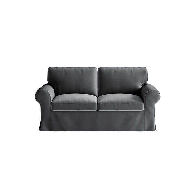 EKTORP Loveseat Cover-Velvet Gray