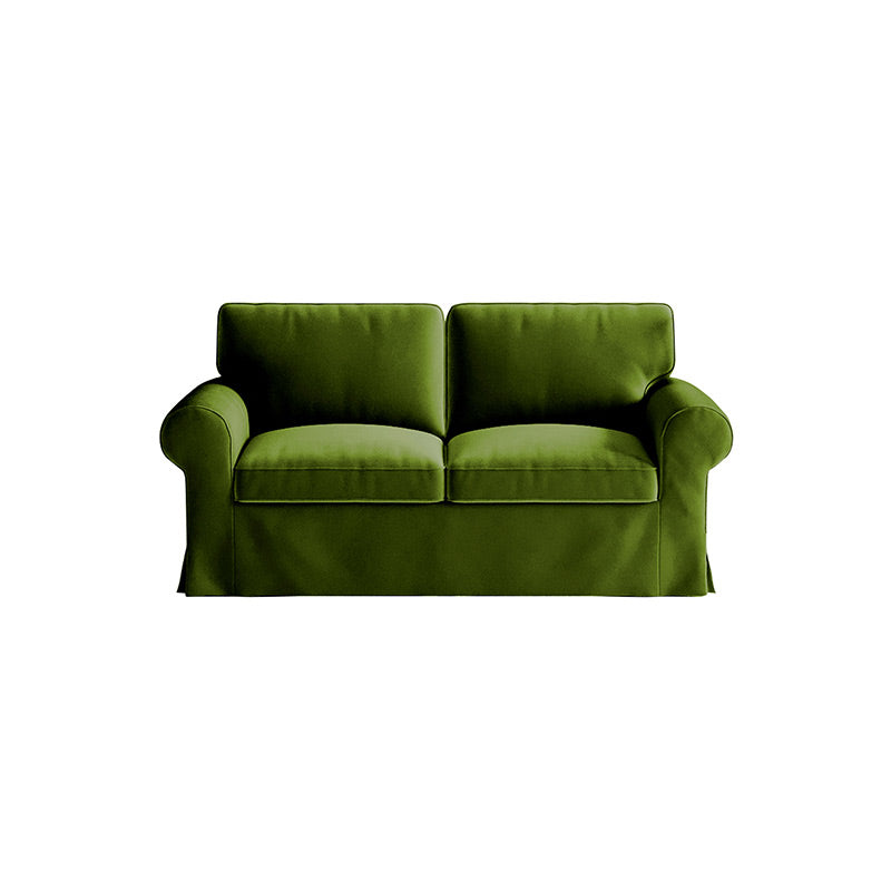 EKTORP Loveseat Cover-Velvet Olive