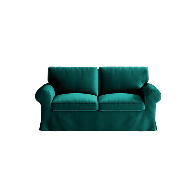 EKTORP Loveseat Cover-Velvet Peacock