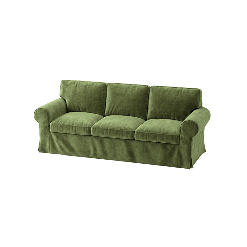 Funda de sofá EKTORP de 3 plazas - Chenilla verde ciprés