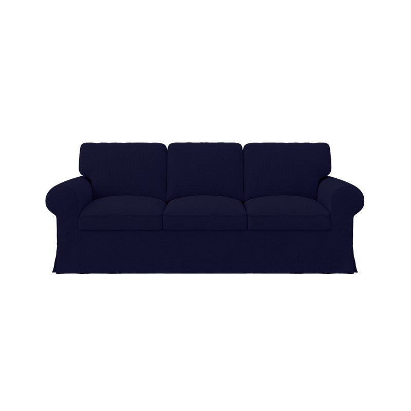 EKTORP 3-Seater Sofa Cover-Microfiber Navy blue