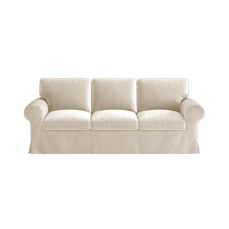 EKTORP 3-Seater Sofa Cover-Velvet Beige