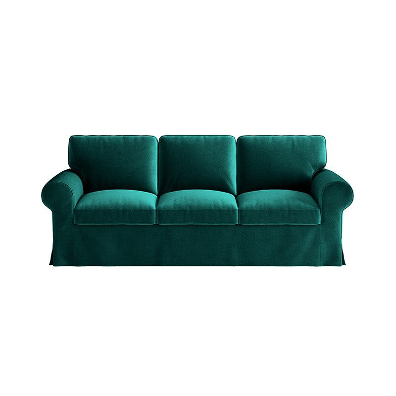 EKTORP 3-Seater Sofa Cover-Velvet Peacock