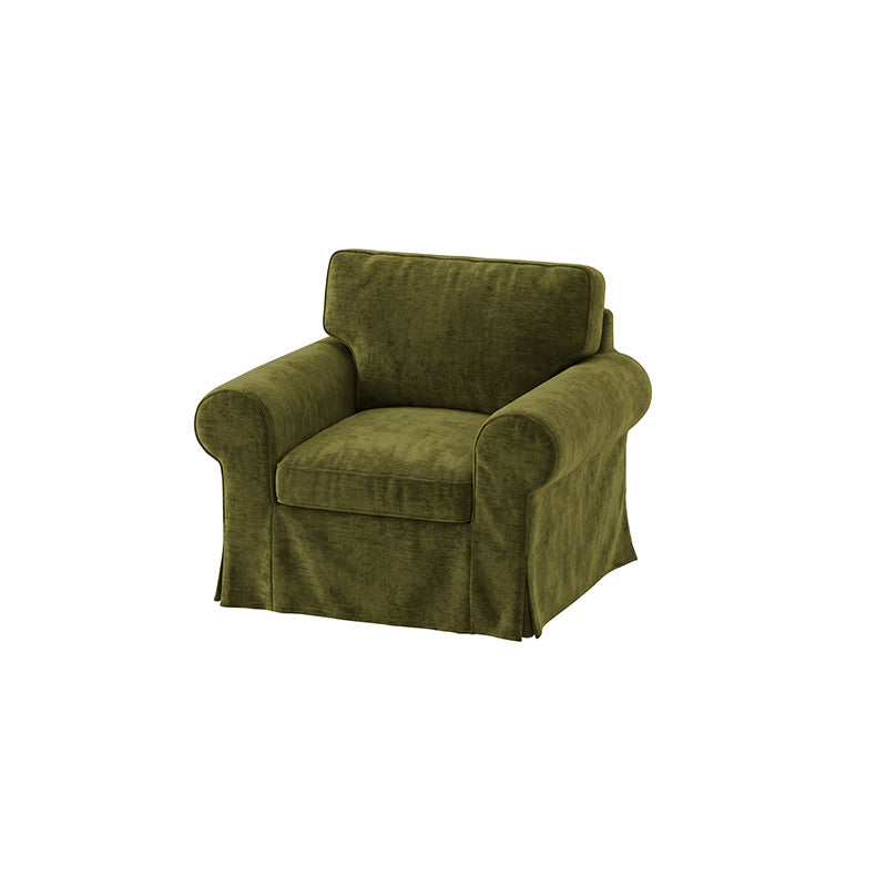 Funda de sillón EKTORP-Chenilla Musgo de invierno