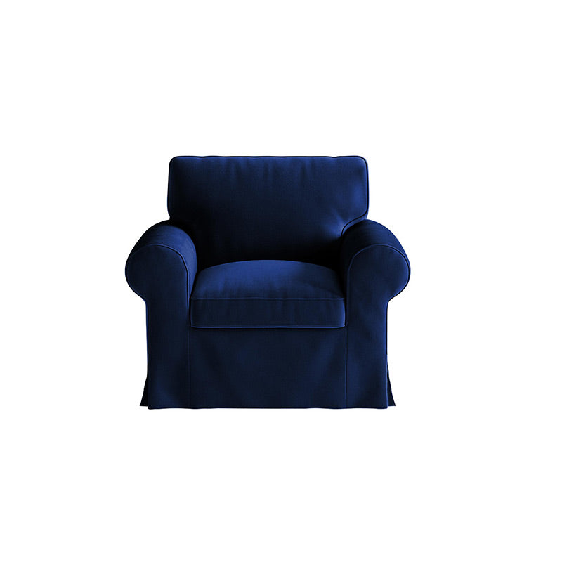 EKTORP Funda de sillón-Terciopelo azul cobalto