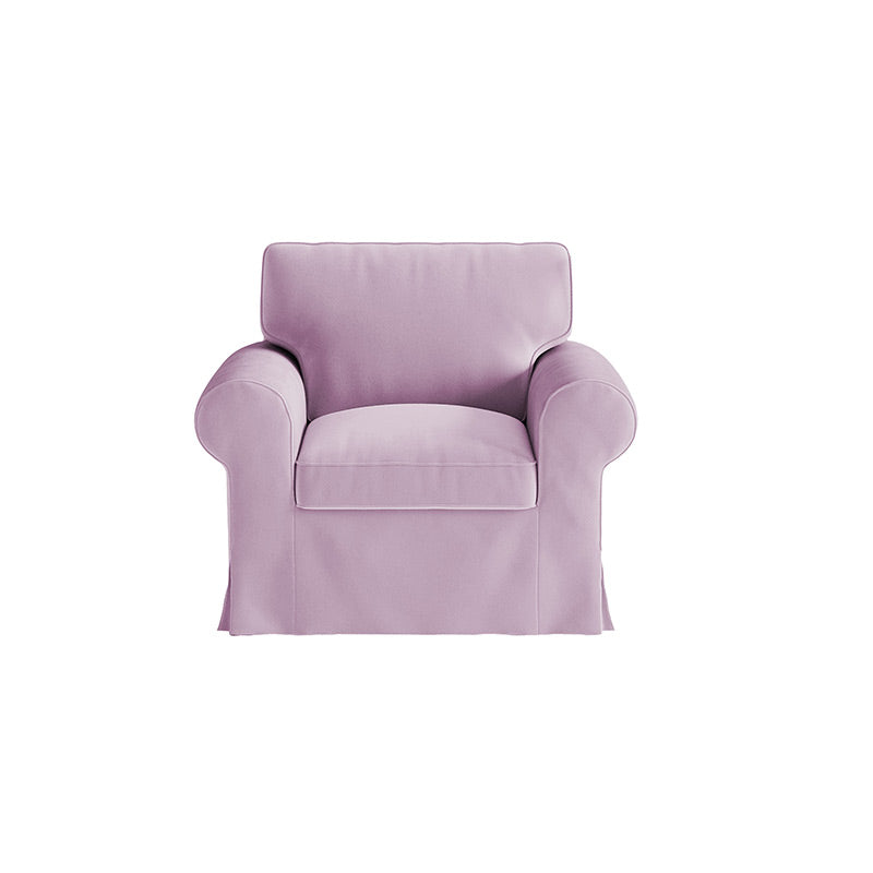 Funda de sillón EKTORP - Terciopelo rosa empolvado