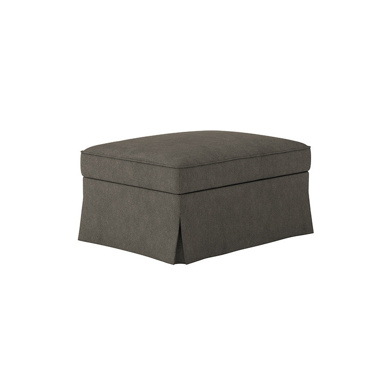 EKTORP Footstool Cover-Microfiber Ash