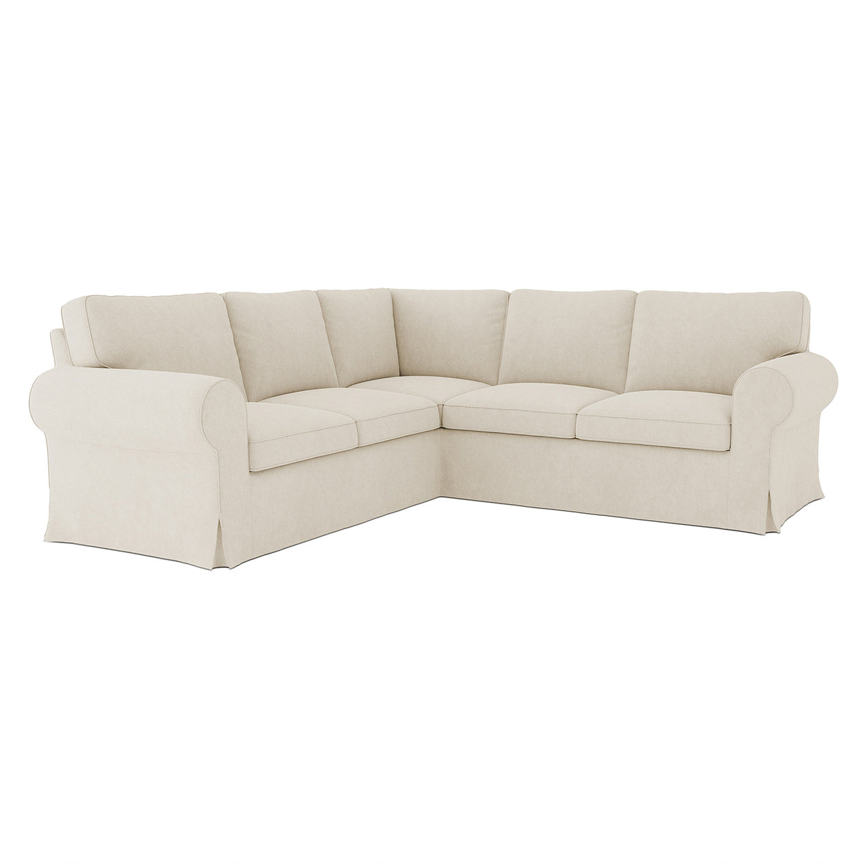 Ektorp 4 Seat Sofa Cover in Microfiber Ivory
