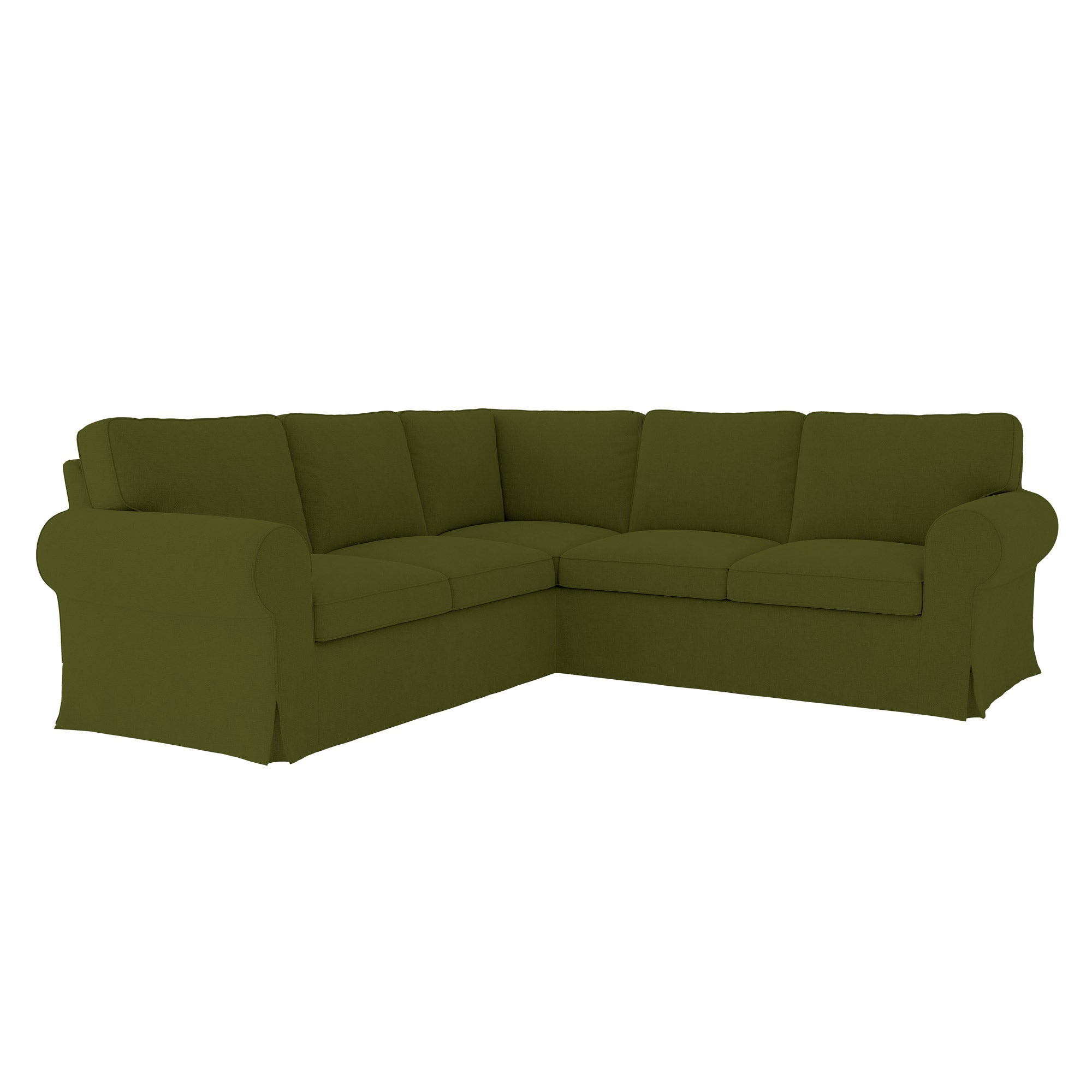 Ektorp 4 Seat Sofa Cover in Microfiber Olive