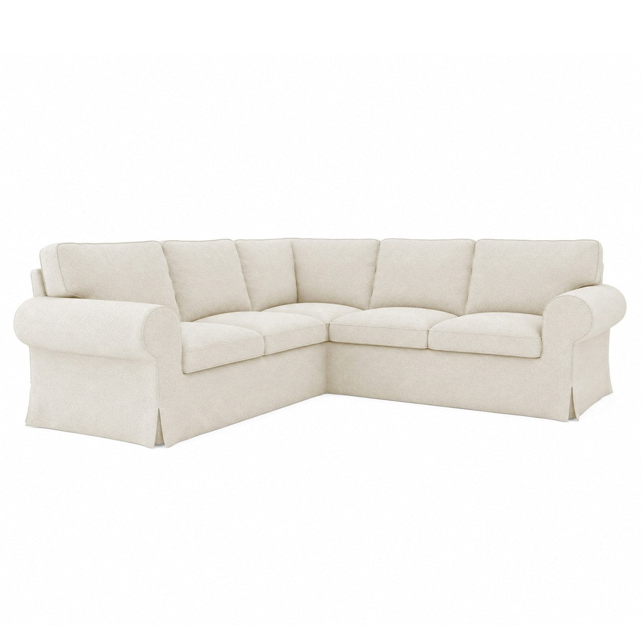 Ektorp 4 Seat Sofa Cover in Structural Weave Cream