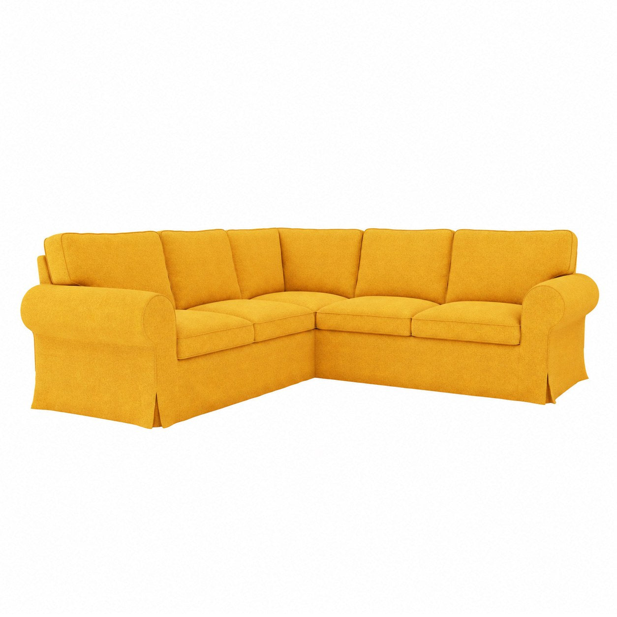 Ektorp 4 Seat Sofa Cover in Structural Weave Mango