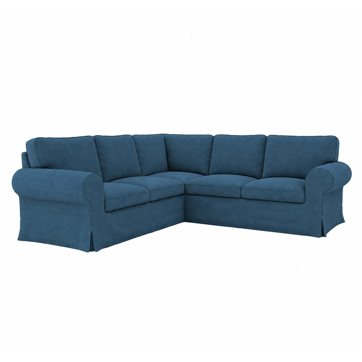 Ektorp 4 Seat Sofa Cover in Structural Weave Powder blue