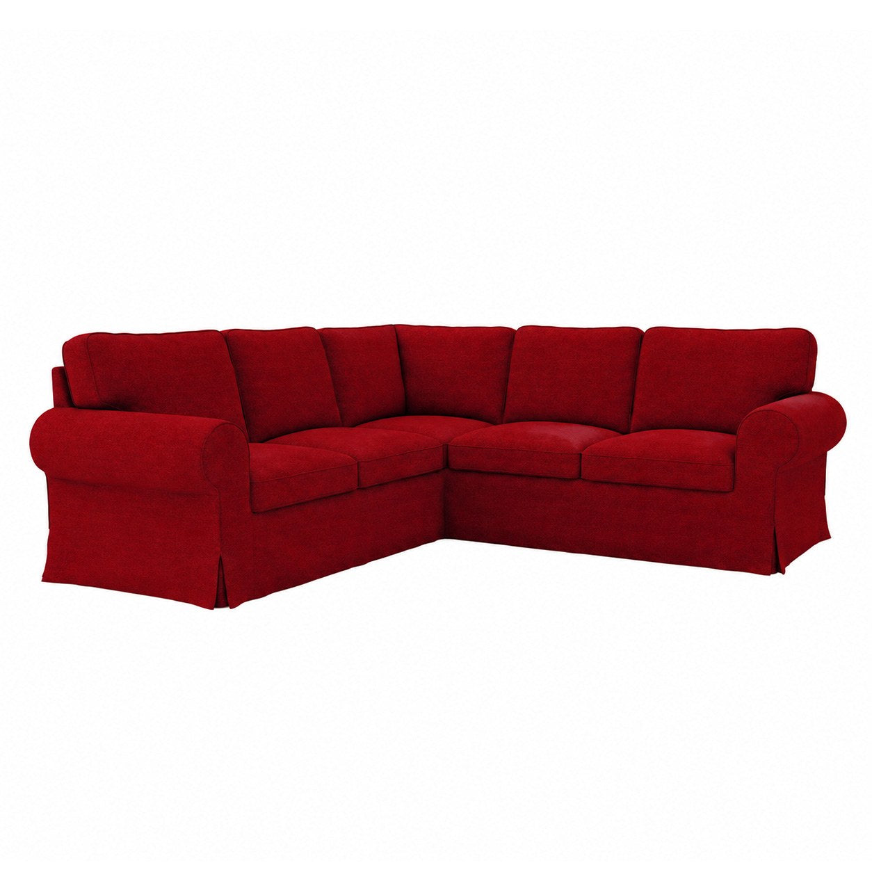 Ektorp 4 Seat Sofa Cover in Structural Weave Red