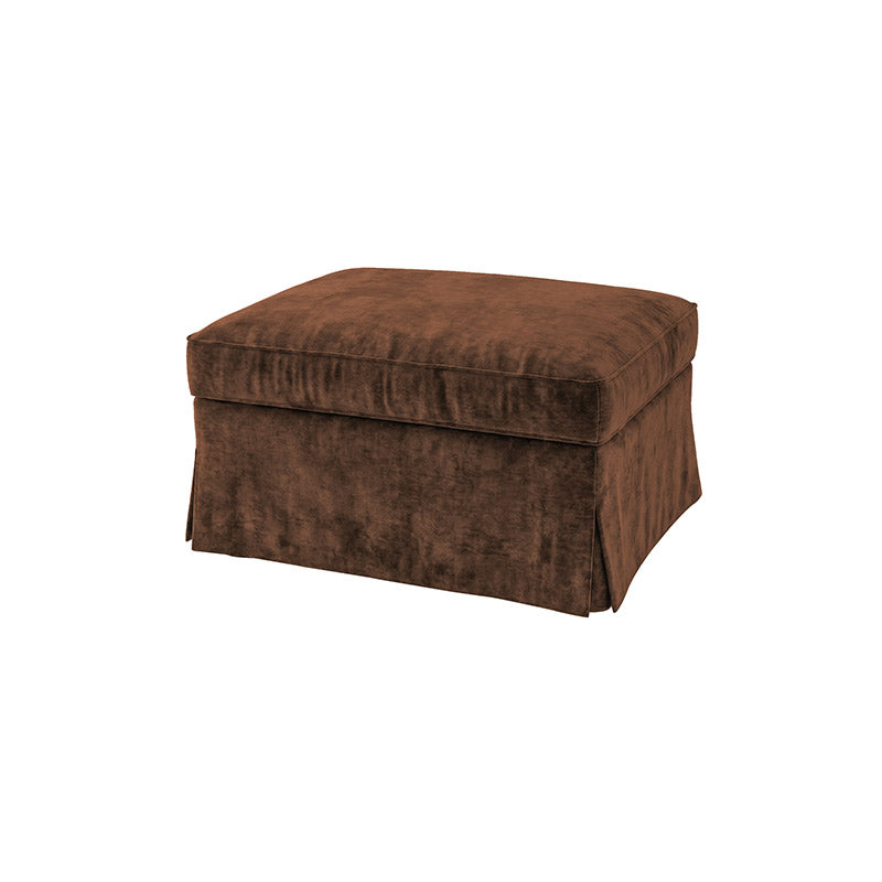 EKTORP Footstool Cover-Chenille Chestnut