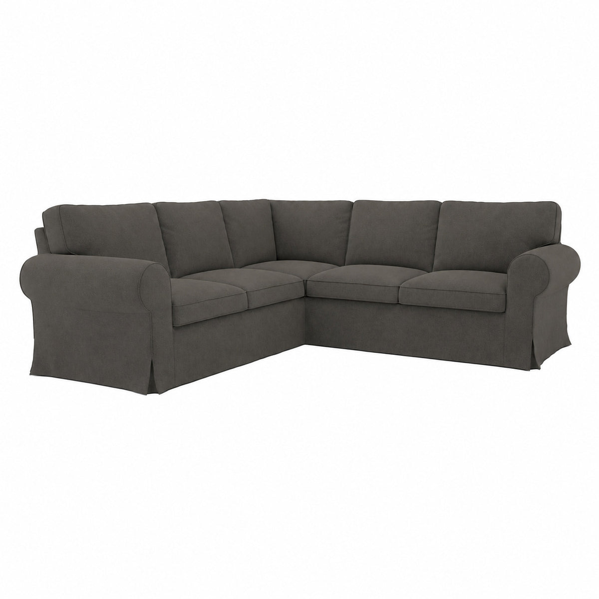 UPPLAND 4-Seater Corner Sofa Cover-Microfiber Ash