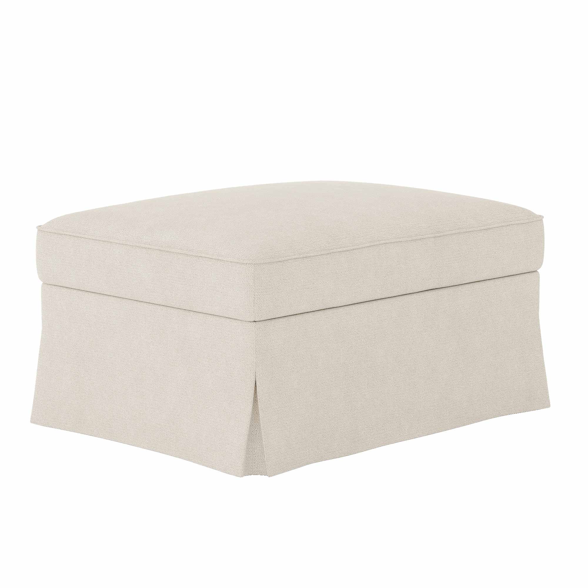 UPPLAND Footstool Cover-Microfiber Ivory