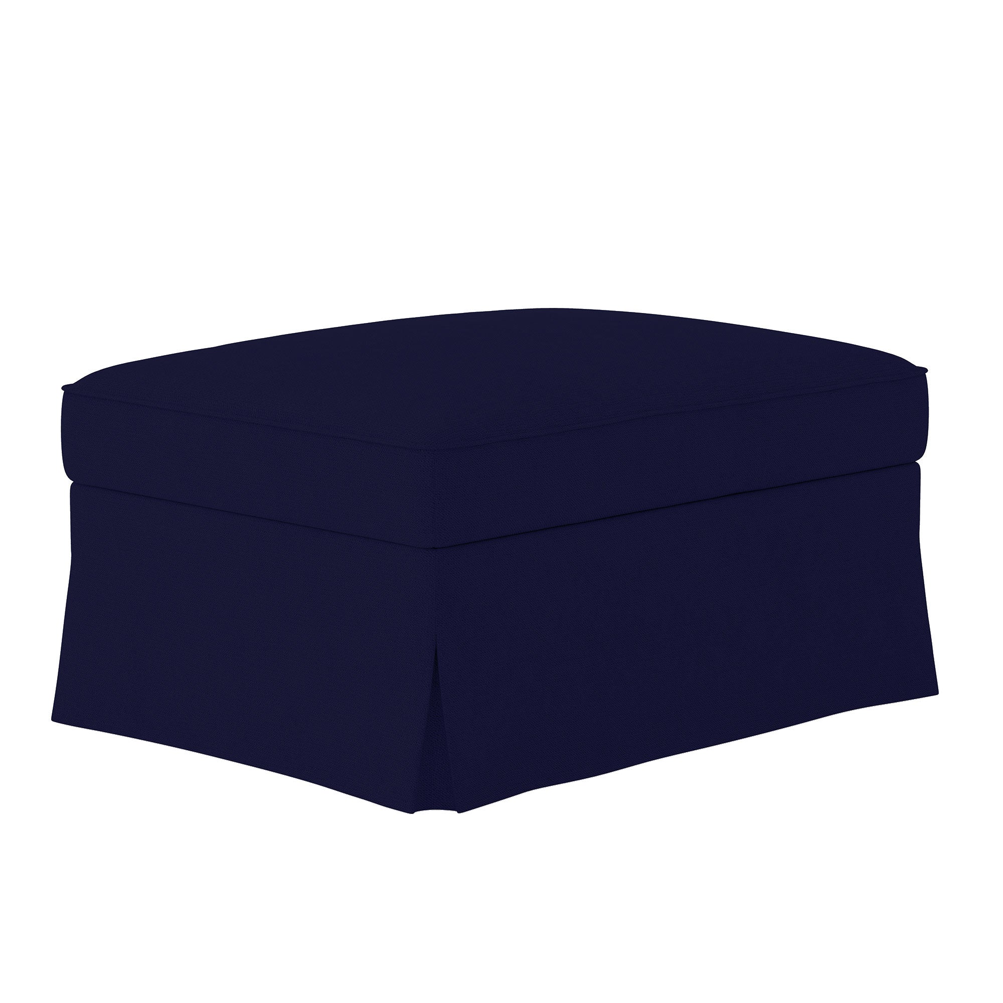 UPPLAND Footstool Cover-Microfiber Navy blue