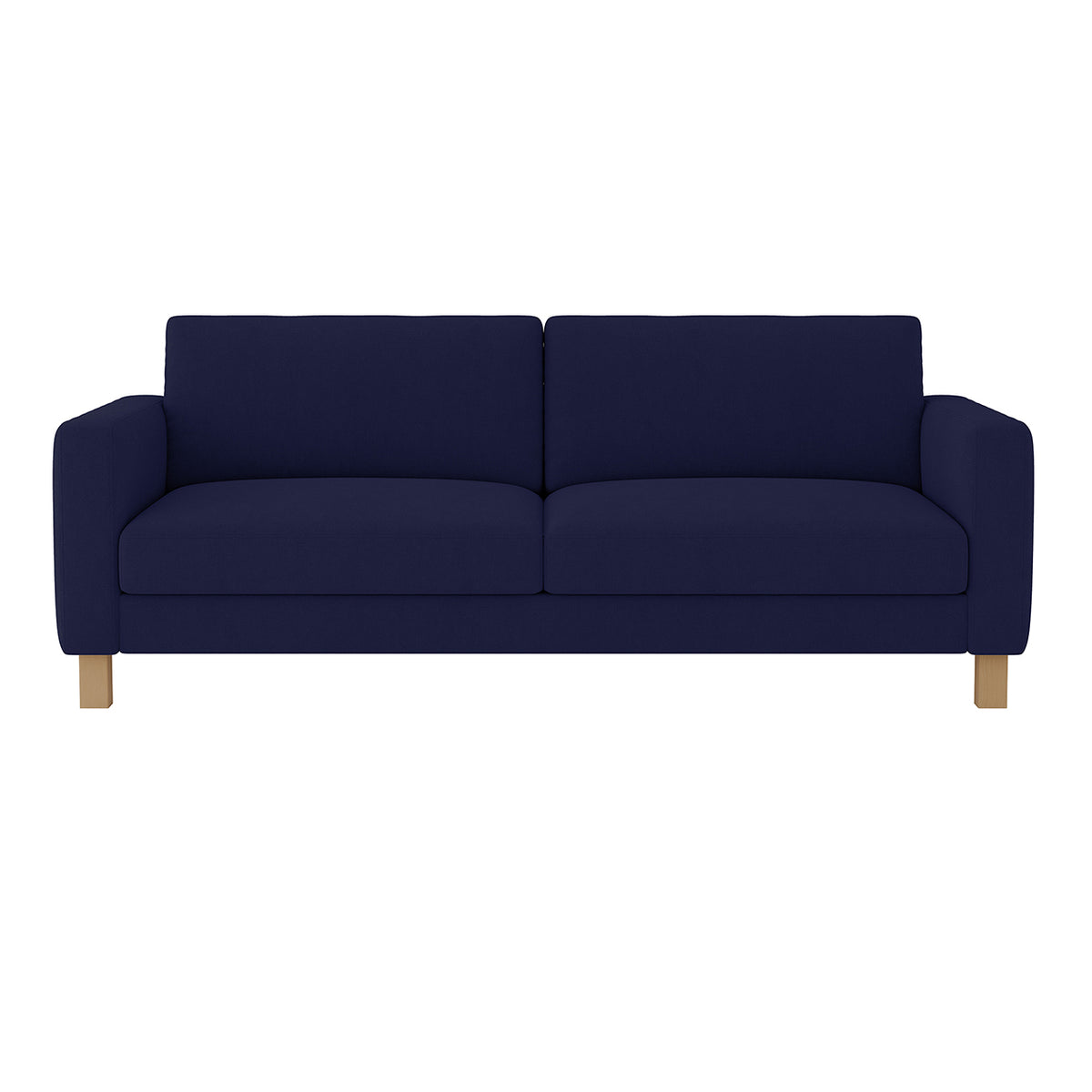 KARLSTAD 3-Seat Sofa Cover-Microfiber Navy blue