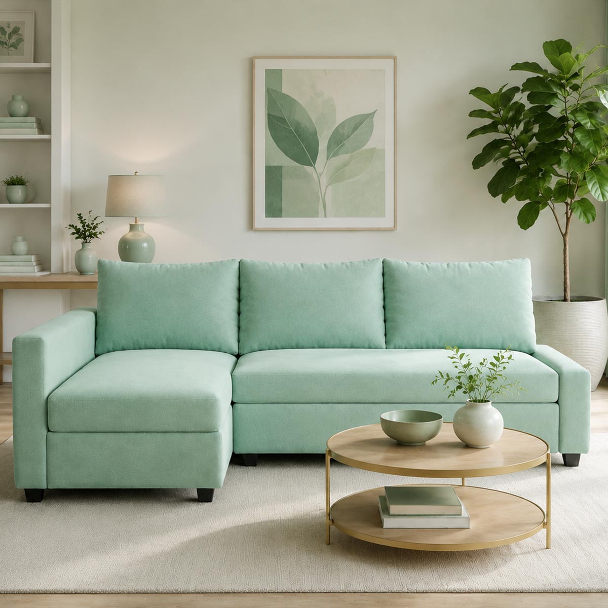 FRIHETEN Sofa Bed with Left Chaise Cover-Chenille Graphite