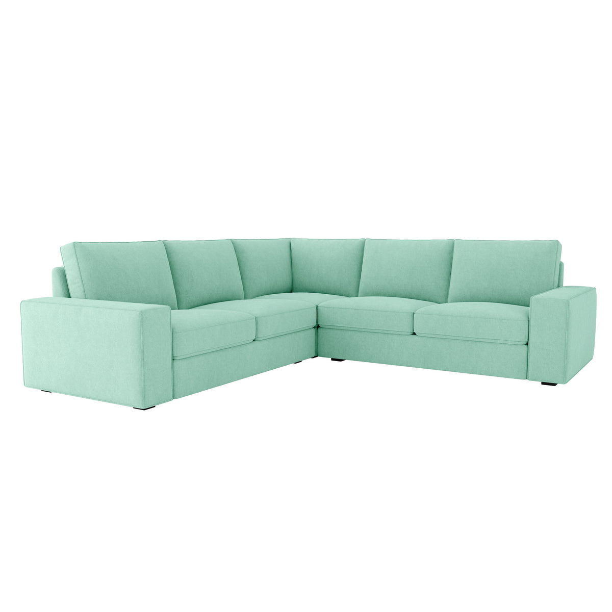 KIVIK 4-Seat Corner Sofa Cover-Microfiber Mint
