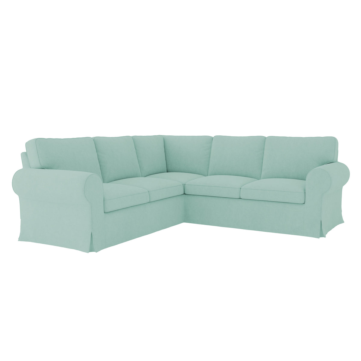 UPPLAND 4-Seater Corner Sofa Cover-Microfiber Mint