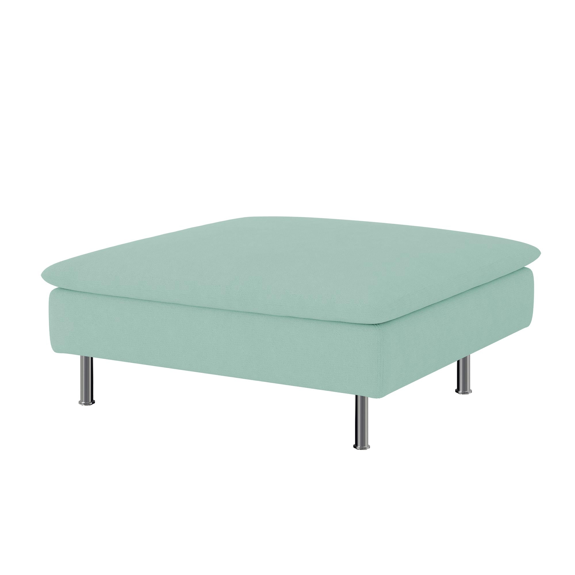 SODERHAMN Footstool Cover-Microfiber Mint