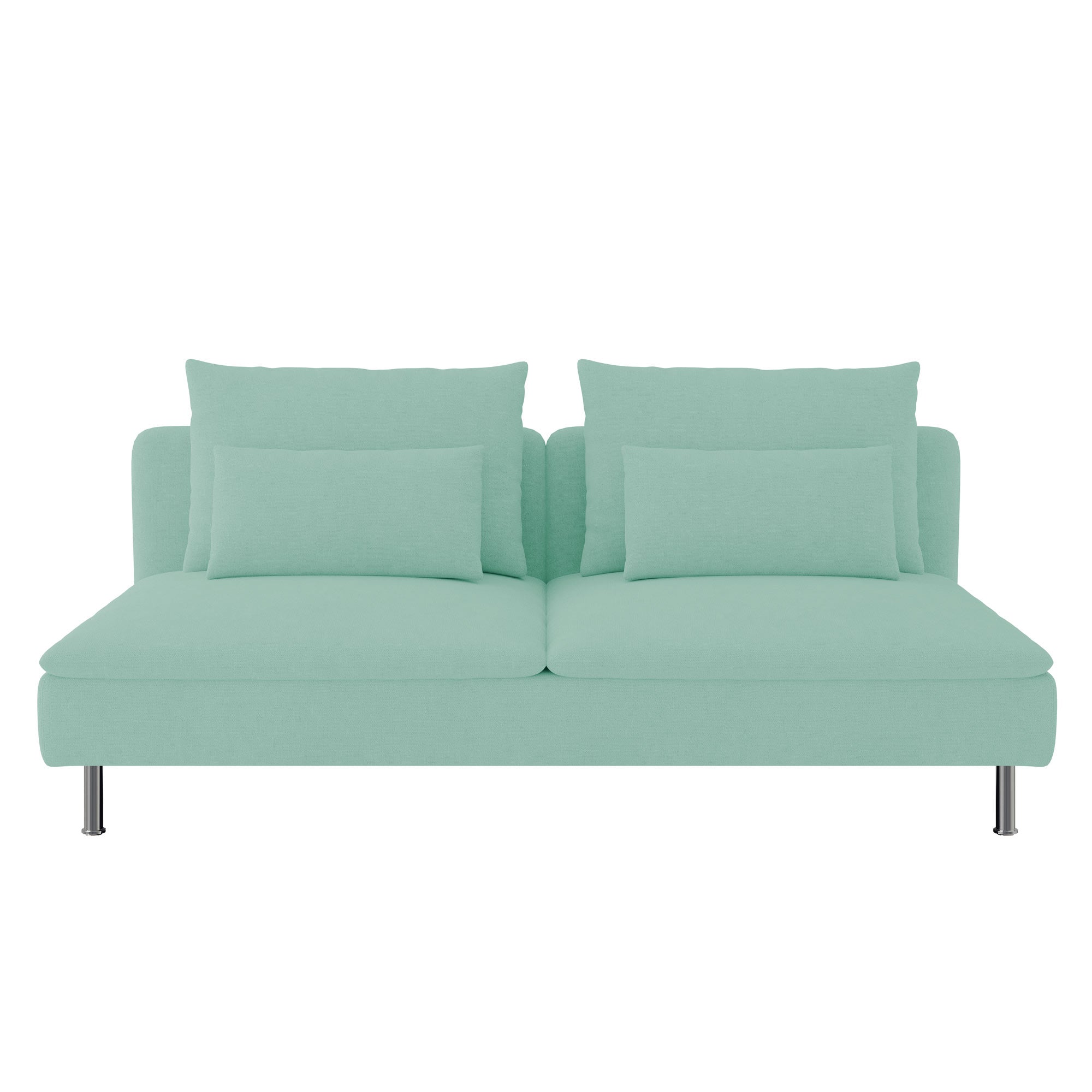 SODERHAMN 3-Seat Section Sofa Cover-Microfiber Mint