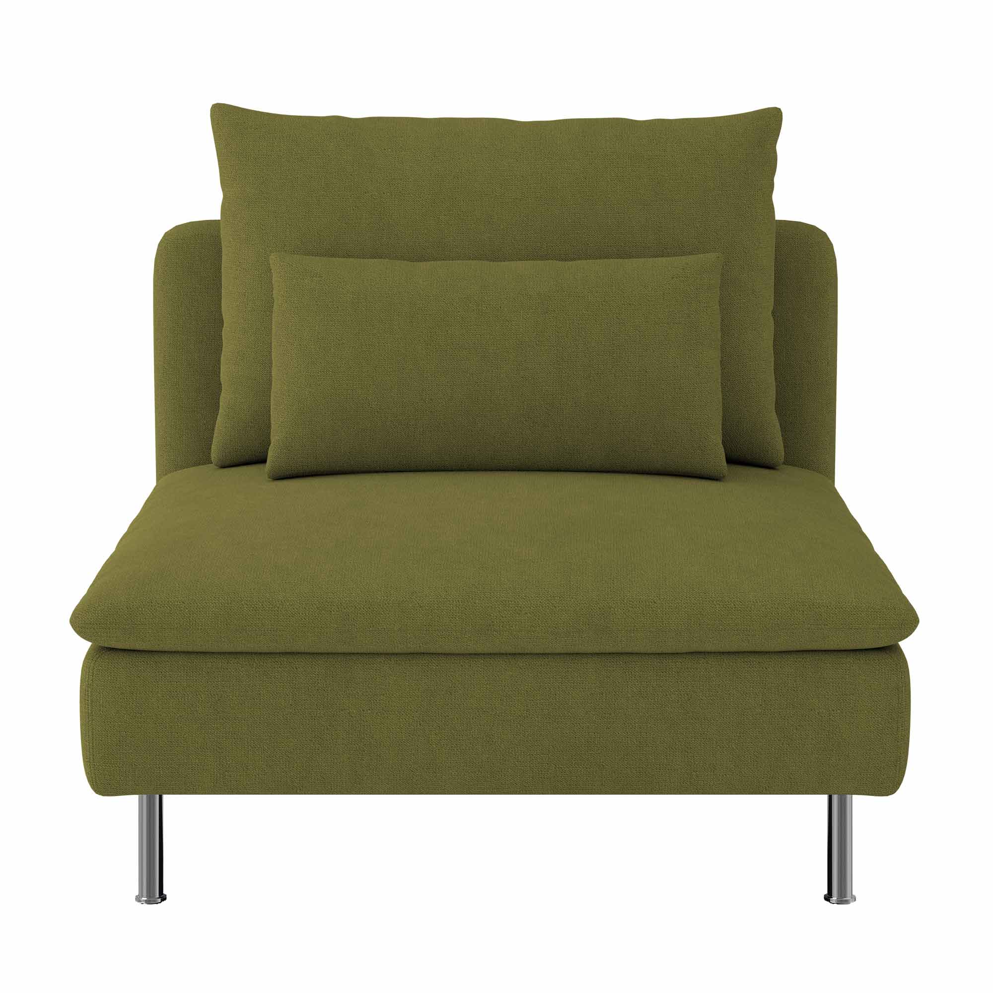 SODERHAMN 1-Seater Section Sofa Cover-Microfiber Olive
