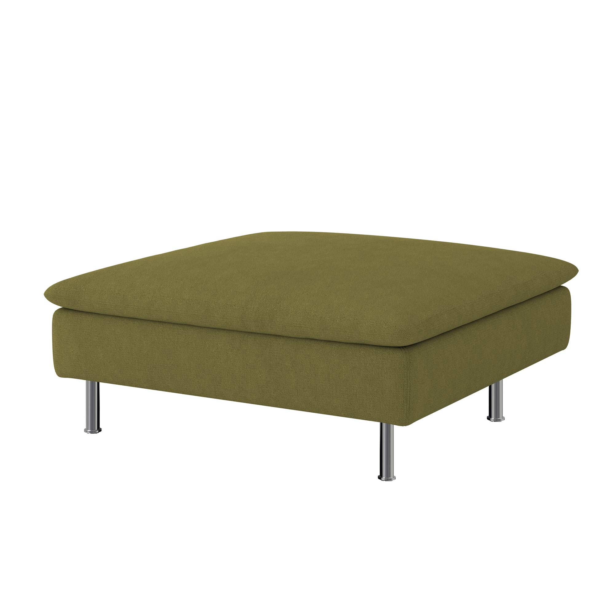 SODERHAMN Footstool Cover-Microfiber Olive