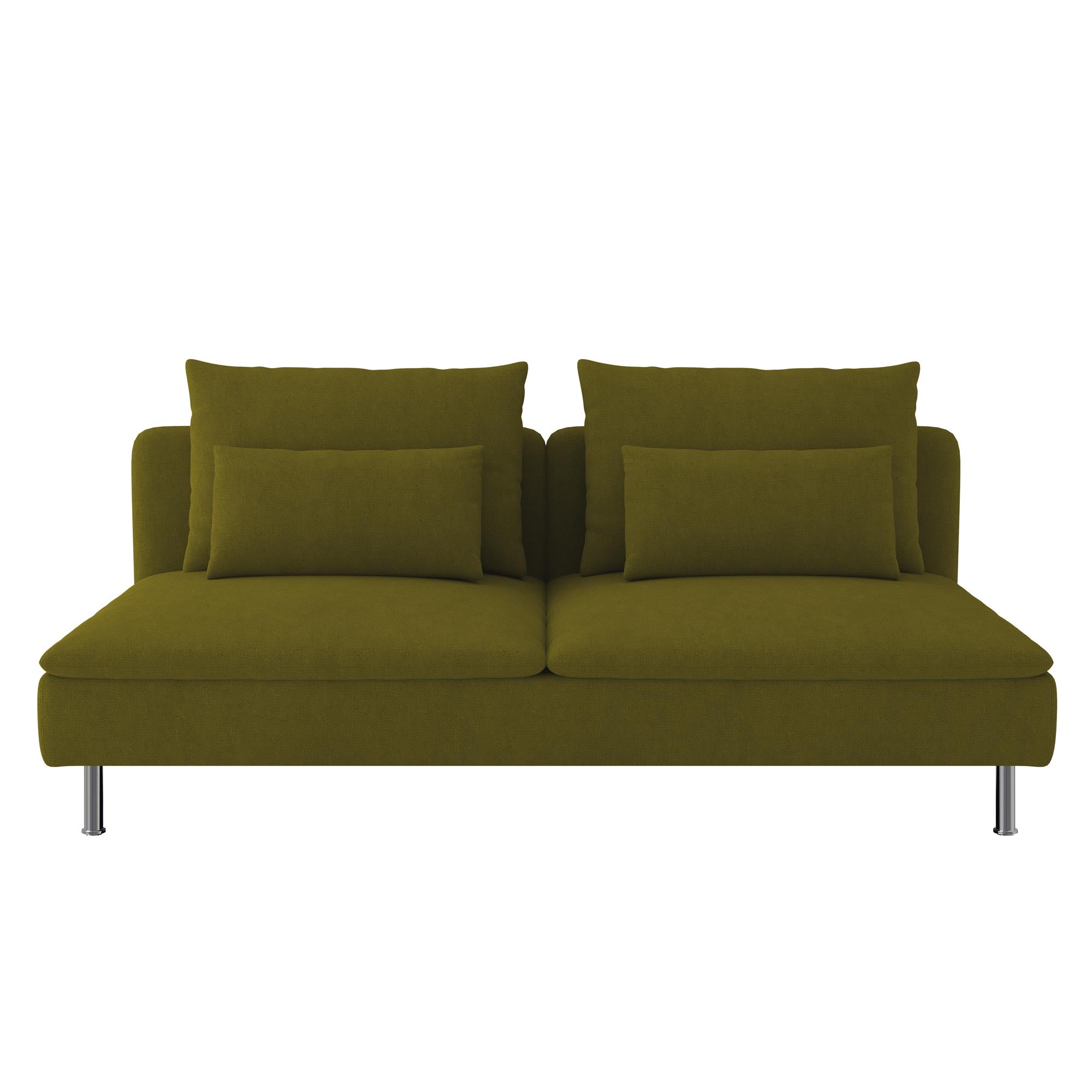 SODERHAMN 3-Seat Section Sofa Cover-Microfiber Olive