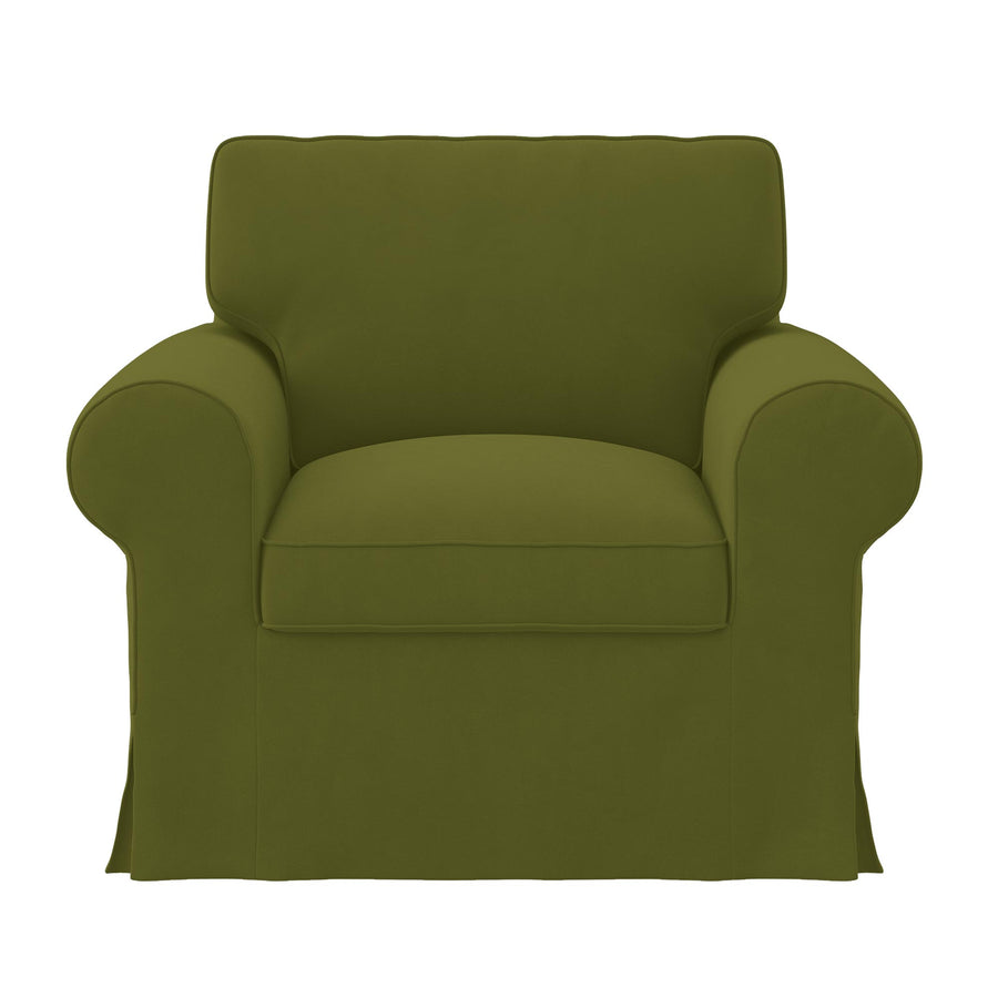 UPPLAND Armchair Cover-Microfiber Olive