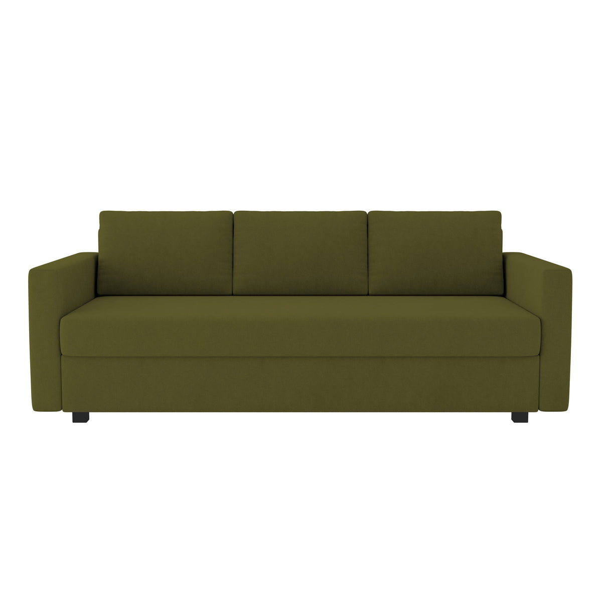 Funda para sofá cama de 3 plazas FRIHETEN - Microfibra Oliva