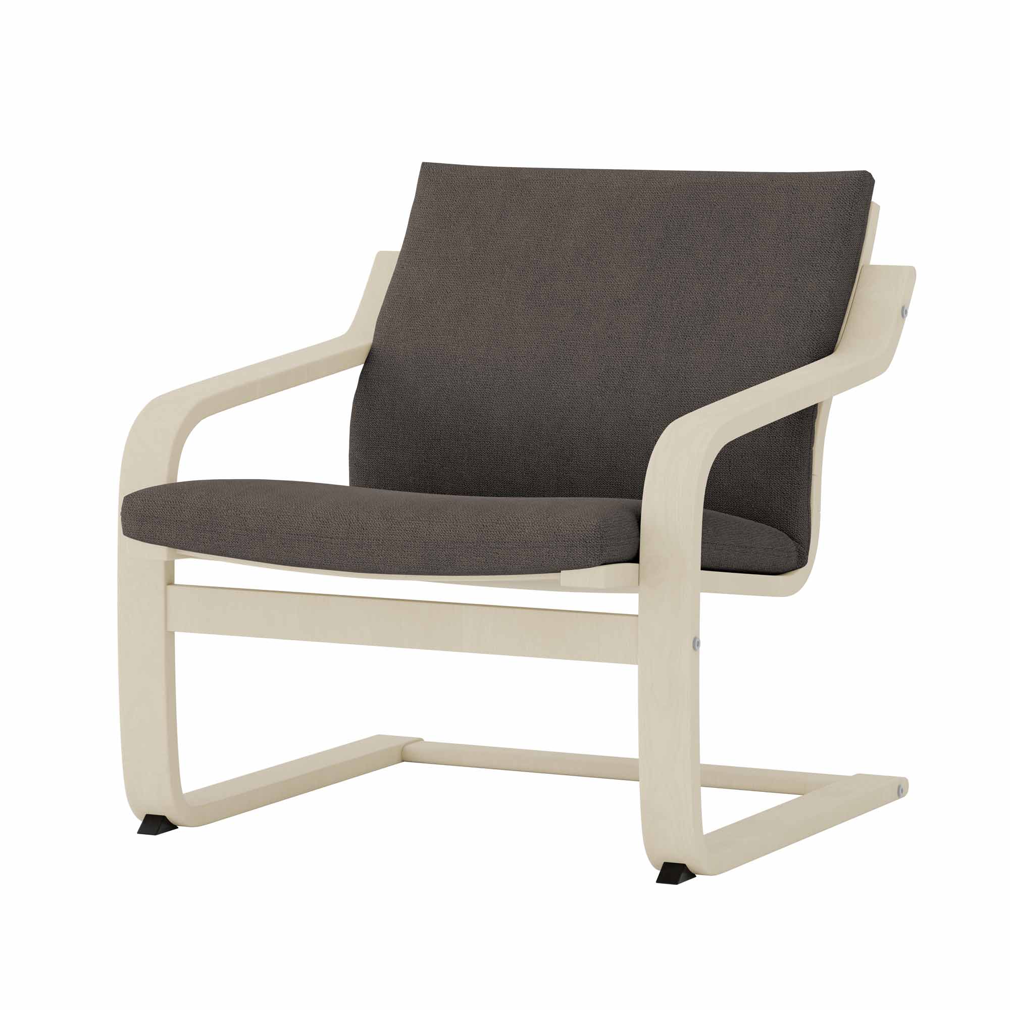 Funda para sillón POÄNG de respaldo bajo - Microfibra fresno