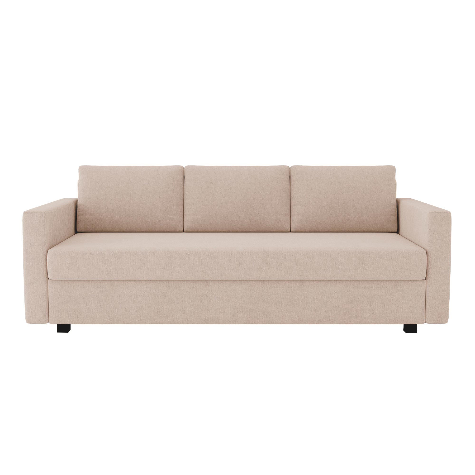 Funda de sofá cama FRIHETEN de 3 plazas - Microfibra Camel