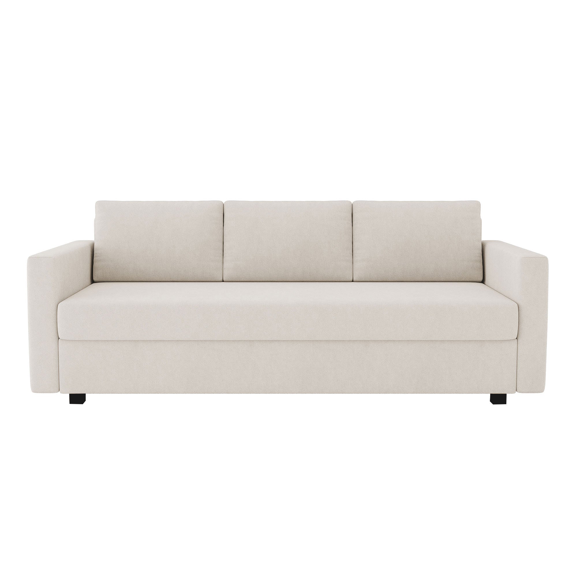 Funda de sofá cama de 3 plazas FRIHETEN - Microfibra color marfil