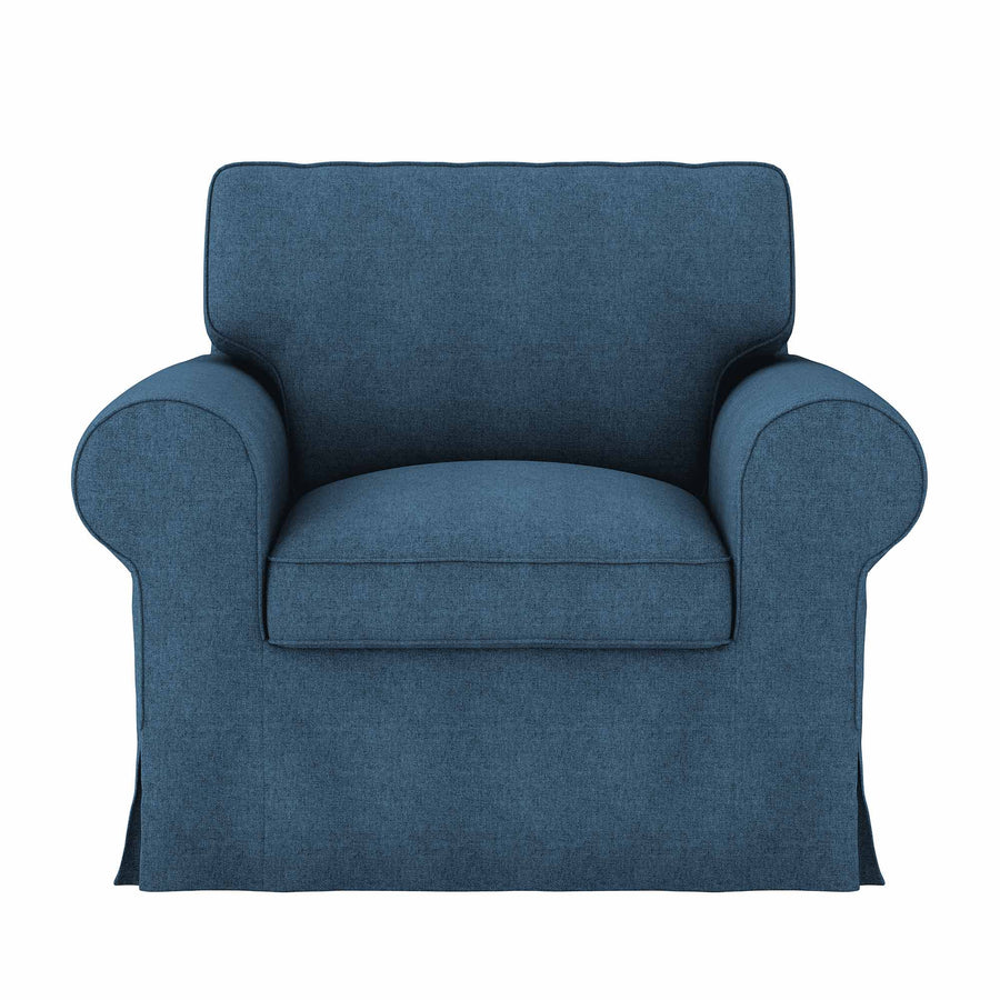 UPPLAND Armchair Cover-Structural Weave Powder blue