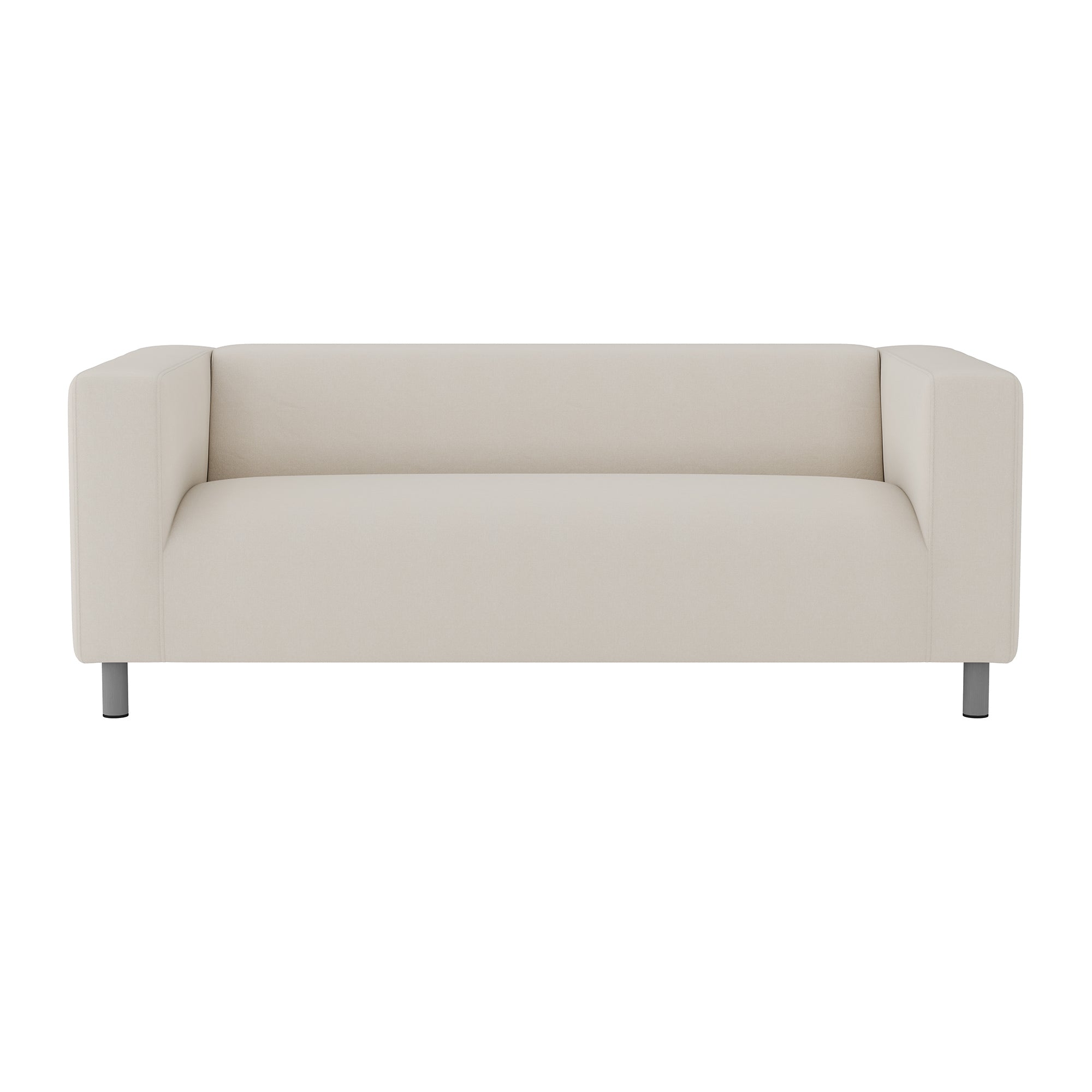 KLIPPAN Loveseat Cover-Structural Weave Cream