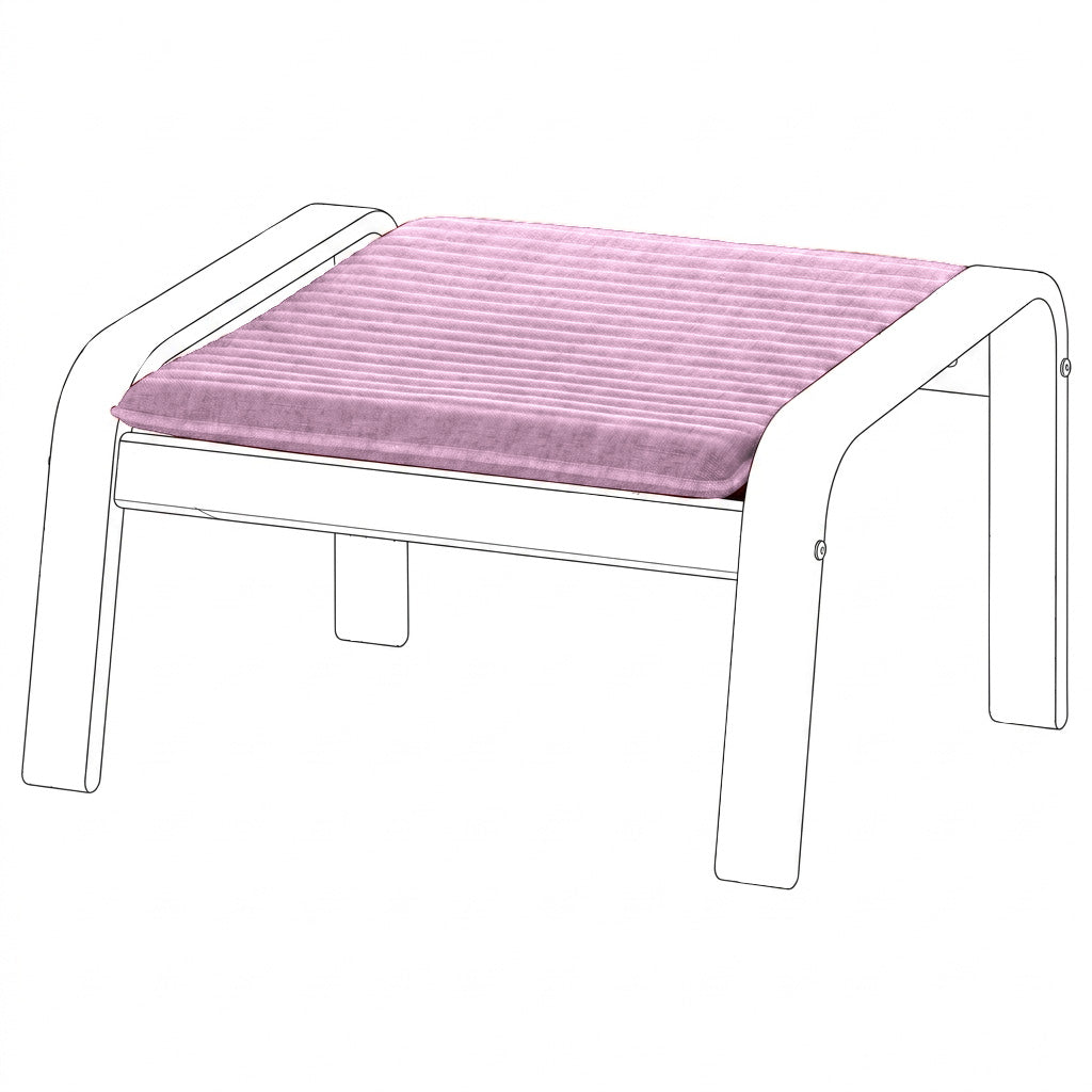 Poang Armchair Ottoman Cover-Structural Weave Cream-Structural Weave