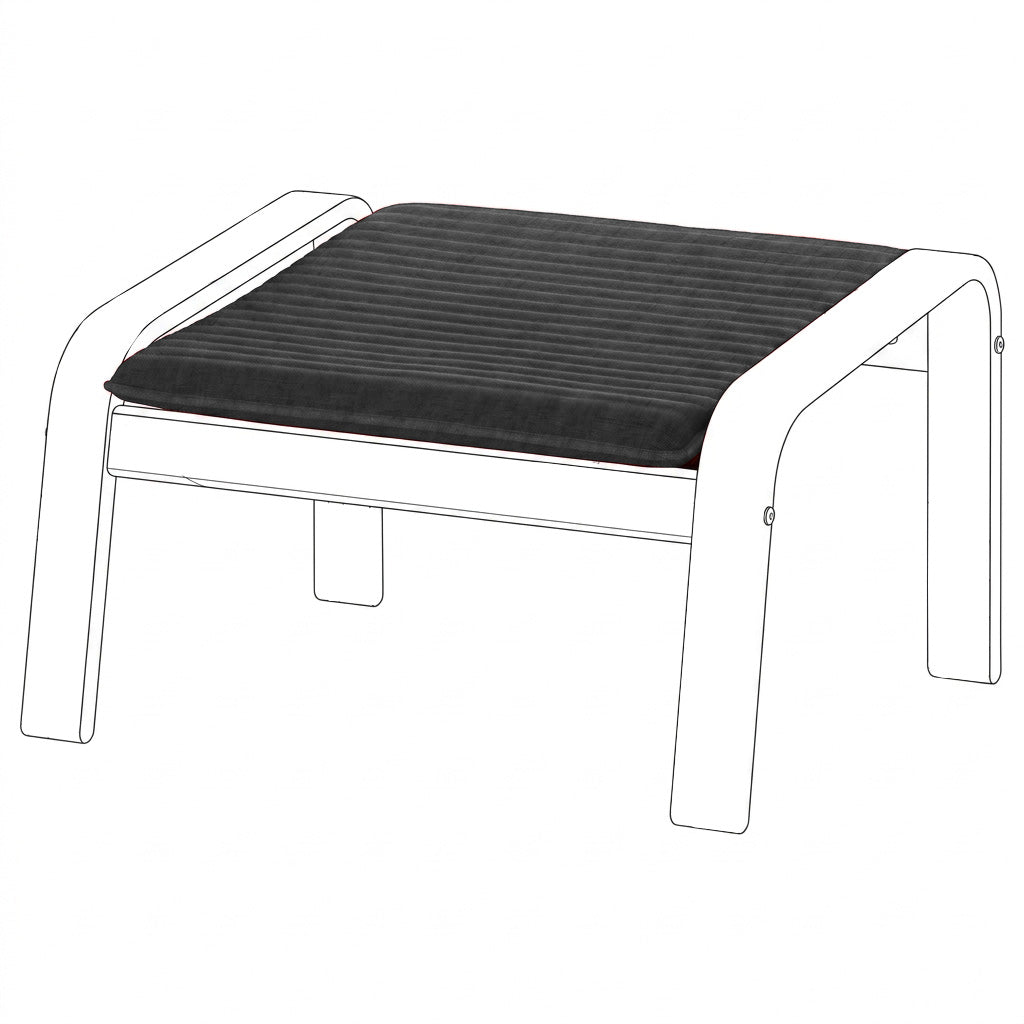 Poang Armchair Ottoman Cover-Structural Weave Cream-Structural Weave
