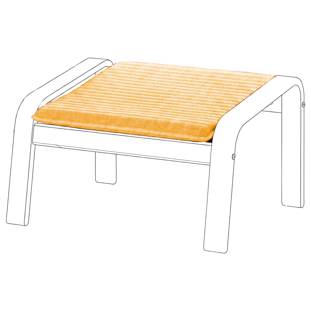 Poang Armchair Ottoman Cover-Structural Weave Cream-Structural Weave
