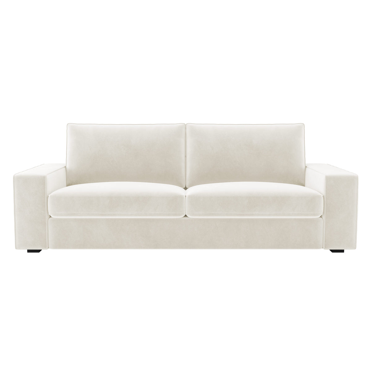 KIVIK 3-Seat Sofa Cover-Velvet Beige
